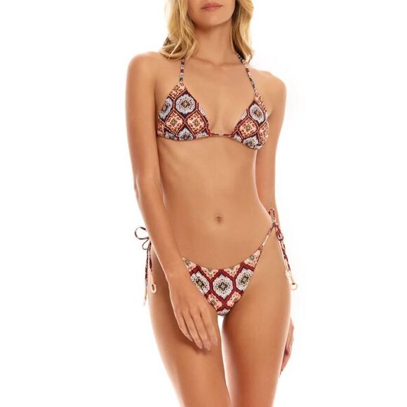 Agua Bendita Womens Kezia Alegria Bikini Bottom Large - Picture 1 of 9